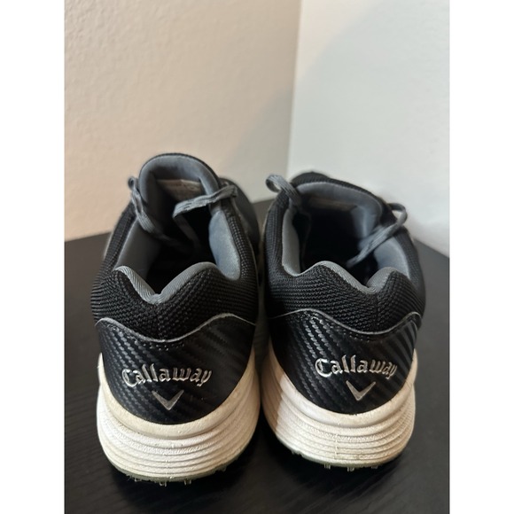 Callaway Imperial CG123BK Golf Shoes Mens 8.5 D Fabric Mesh Black/Gray - Picture 6 of 8